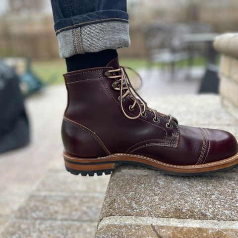 Search result thumbnail of Truman Cap Toe Boot in Seidel Oxblood Double Shot