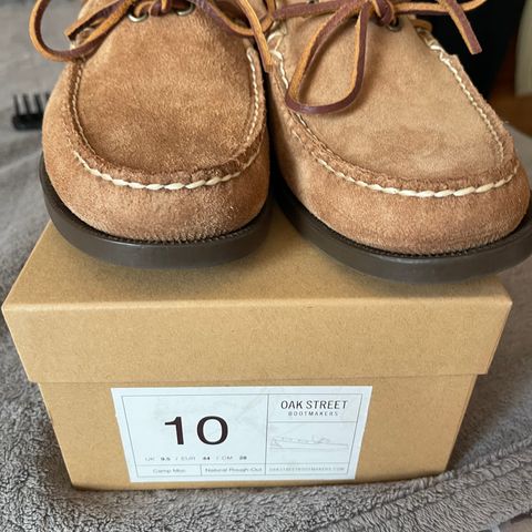 Oak Street Bootmakers Camp Moc in Horween Natural Chromexcel Roughout