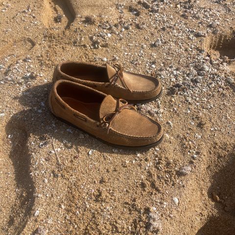 Oak Street Bootmakers Camp Moc in Horween Natural Chromexcel Roughout