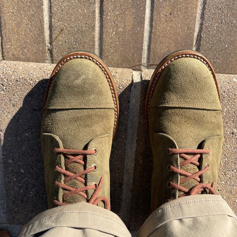 View photo of Truman Service Boot in C.F. Stead Moss Waxy Mohawk