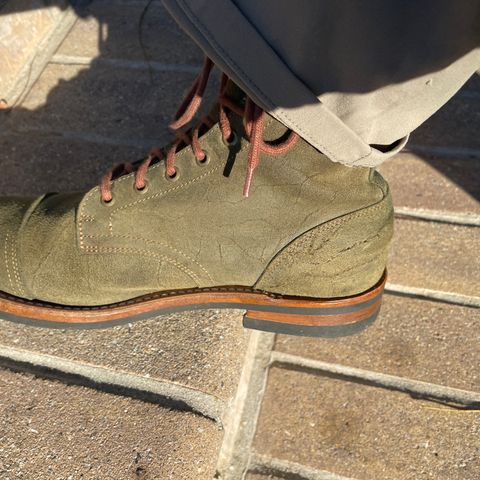 View photo of Truman Service Boot in C.F. Stead Moss Waxy Mohawk