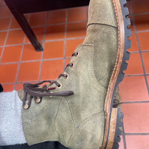 View photo of Truman Service Boot in C.F. Stead Moss Waxy Mohawk