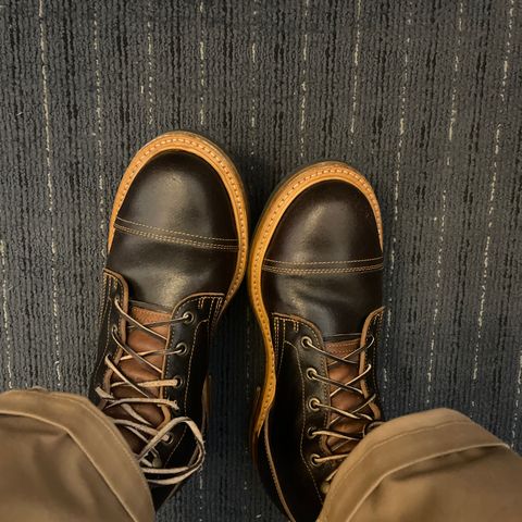 Truman Cap Toe Boot in Horween Java Waxed Flesh