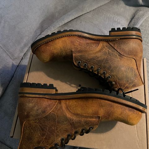 View photo of Truman Plain Toe Boot in C.F. Stead Coach Rambler