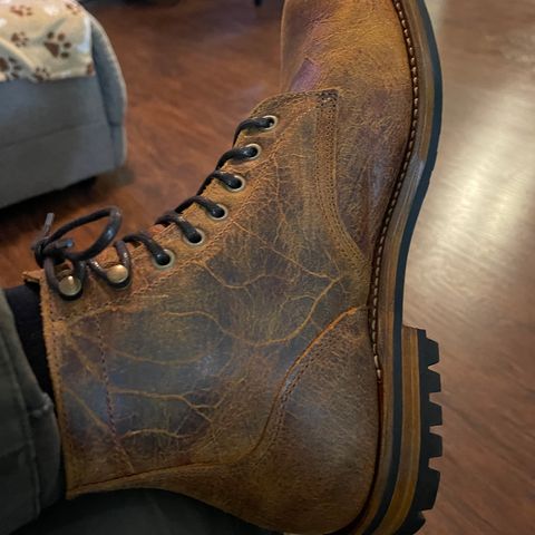 View photo of Truman Plain Toe Boot in C.F. Stead Coach Rambler