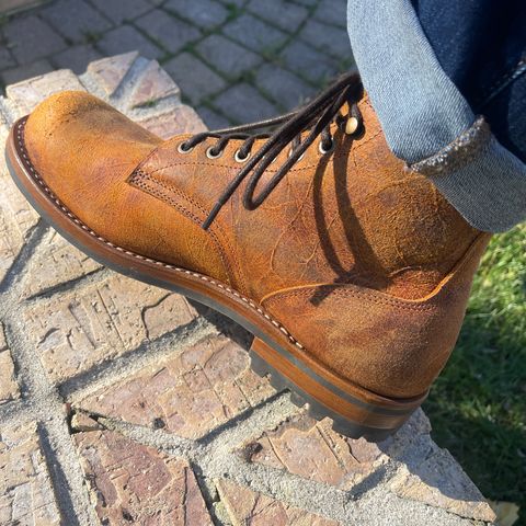 View photo of Truman Plain Toe Boot in C.F. Stead Coach Rambler