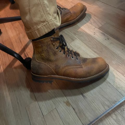 View photo of Truman Plain Toe Boot in C.F. Stead Coach Rambler