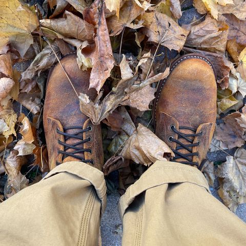 View photo of Truman Plain Toe Boot in C.F. Stead Coach Rambler