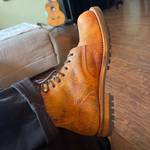 Truman Plain Toe Boot in C.F. Stead Coach Rambler
