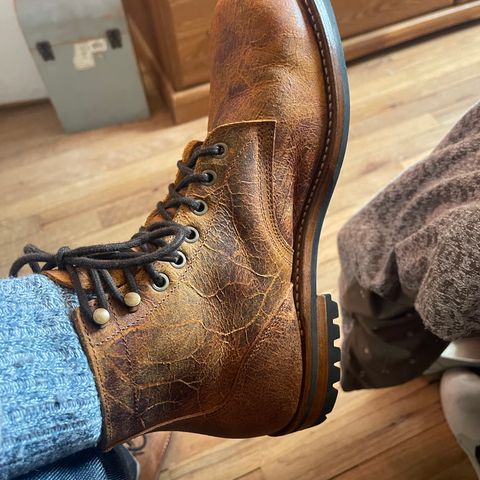 Truman Plain Toe Boot in C.F. Stead Coach Rambler