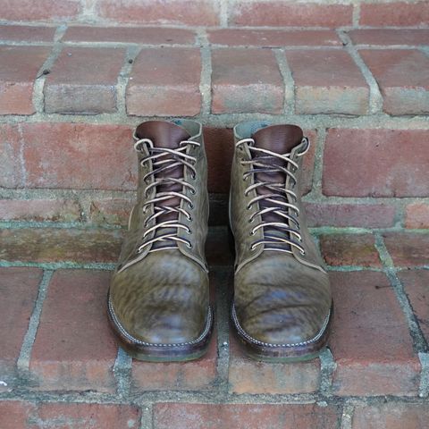 NF Bootmaker Milton Boot in Maryam Waxy Salvia Horsebutt