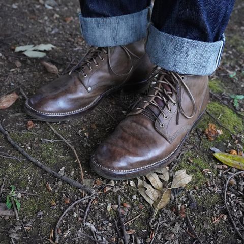 NF Bootmaker Milton Boot in Maryam Waxy Salvia Horsebutt