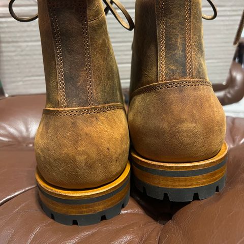 Truman Cap Toe Boot in Gallun Cognac Teton Stag