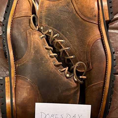 Truman Cap Toe Boot in Gallun Cognac Teton Stag