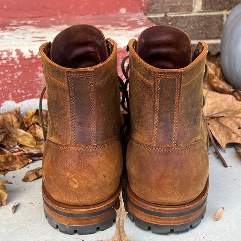 Truman Cap Toe Boot in Gallun Cognac Teton Stag