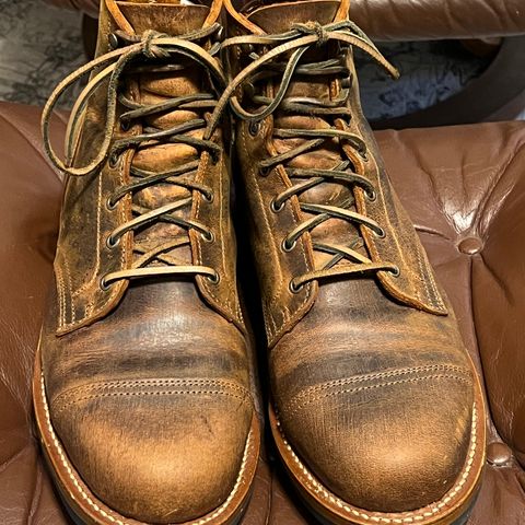 Truman Cap Toe Boot in Gallun Cognac Teton Stag