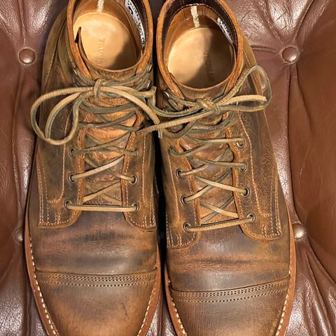 Truman Cap Toe Boot in Gallun Cognac Teton Stag