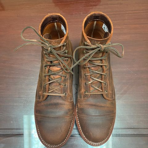 Truman Cap Toe Boot in Gallun Cognac Teton Stag