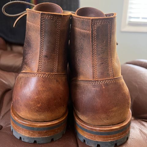 Truman Cap Toe Boot in Gallun Cognac Teton Stag