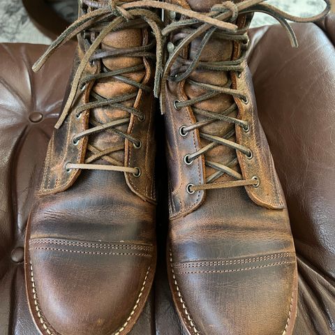 Truman Cap Toe Boot in Gallun Cognac Teton Stag