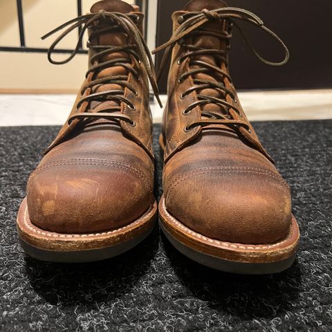 Truman Cap Toe Boot in Gallun Cognac Teton Stag