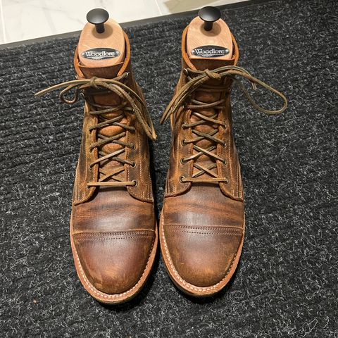 Truman Cap Toe Boot in Gallun Cognac Teton Stag