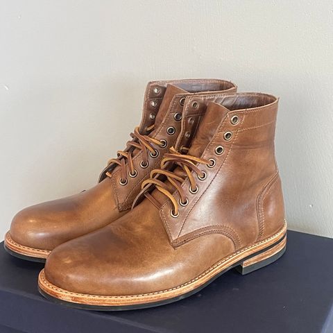Oak Street Bootmakers Trench Boot in Horween Natural Chromexcel