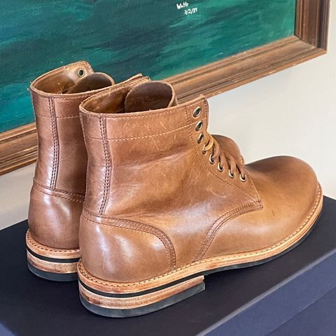 Oak Street Bootmakers Trench Boot in Horween Natural Chromexcel