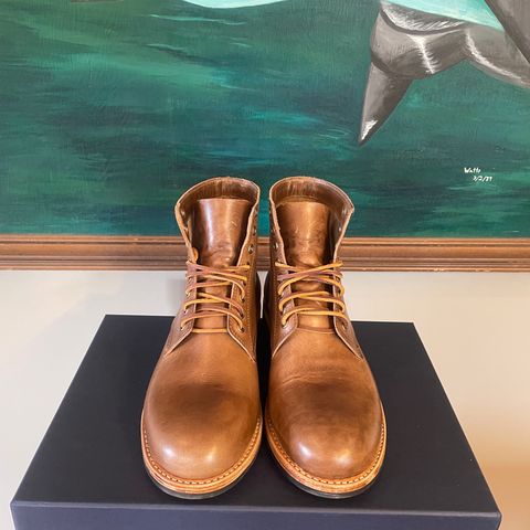 Oak Street Bootmakers Trench Boot in Horween Natural Chromexcel