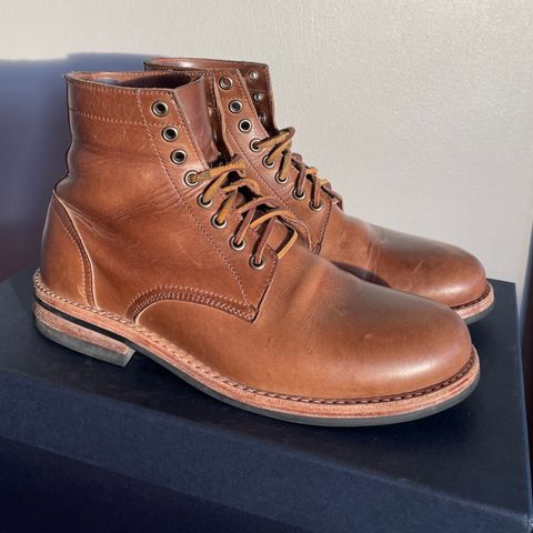 Oak Street Bootmakers Trench Boot in Horween Natural Chromexcel