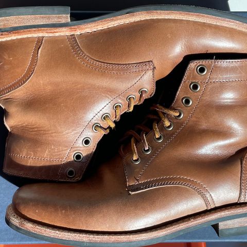 Oak Street Bootmakers Trench Boot in Horween Natural Chromexcel