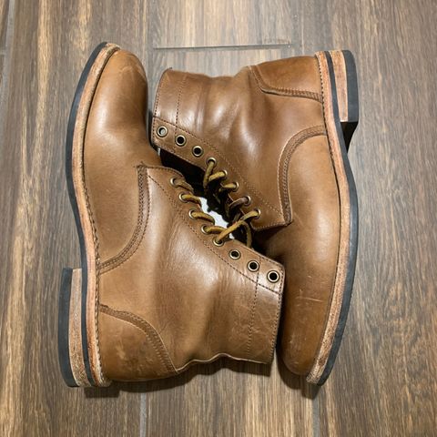 Oak Street Bootmakers Trench Boot in Horween Natural Chromexcel