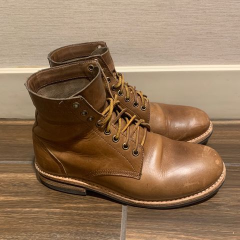 Oak Street Bootmakers Trench Boot in Horween Natural Chromexcel