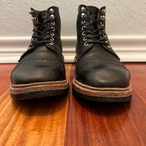 View photo of Oak Street Bootmakers Field Boot in Horween Black Chromexcel