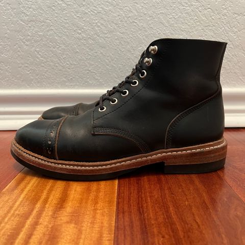 View photo of Oak Street Bootmakers Field Boot in Horween Black Chromexcel