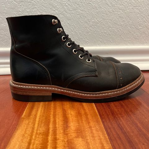 View photo of Oak Street Bootmakers Field Boot in Horween Black Chromexcel