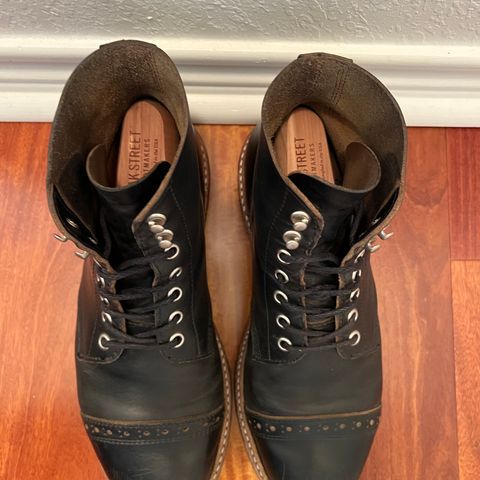 View photo of Oak Street Bootmakers Field Boot in Horween Black Chromexcel