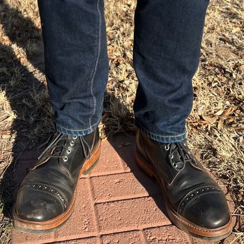 View photo of Oak Street Bootmakers Field Boot in Horween Black Chromexcel