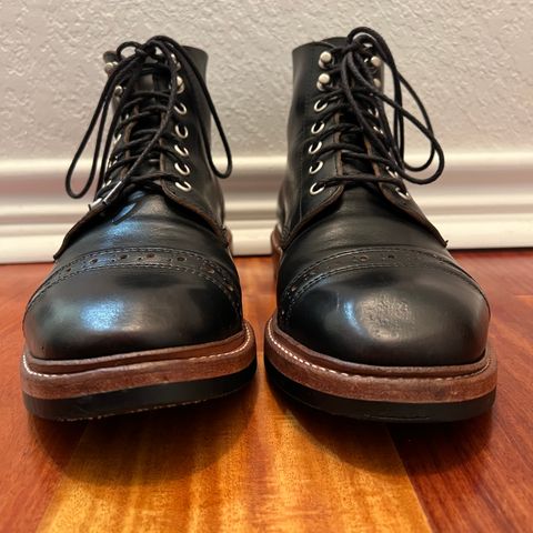 View photo of Oak Street Bootmakers Field Boot in Horween Black Chromexcel