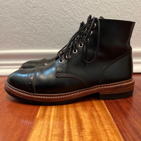 View photo of Oak Street Bootmakers Field Boot in Horween Black Chromexcel