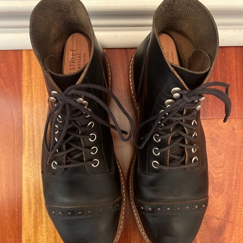 View photo of Oak Street Bootmakers Field Boot in Horween Black Chromexcel