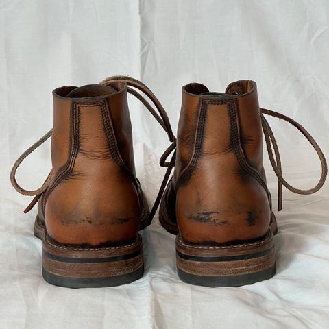 Oak Street Bootmakers Cap-toe Field Boot in Tempesti Brown Overdye Camello Asportabile