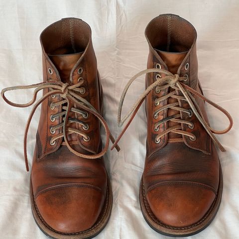 Search result thumbnail of Oak Street Bootmakers Cap-toe Field Boot in Tempesti Brown Overdye Camello Asportabile