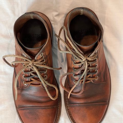 Oak Street Bootmakers Cap-toe Field Boot in Tempesti Brown Overdye Camello Asportabile