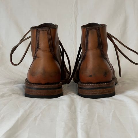 Oak Street Bootmakers Cap-toe Field Boot in Tempesti Brown Overdye Camello Asportabile