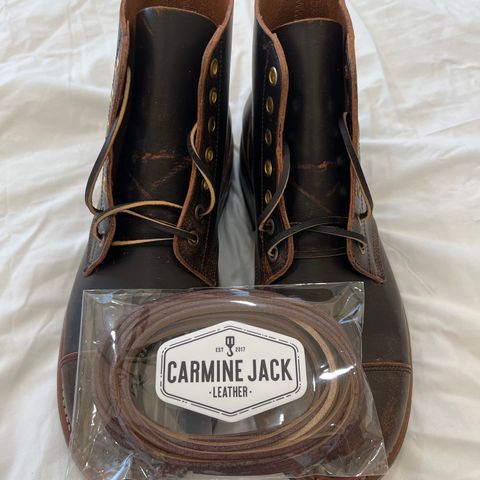 Oak Street Bootmakers Cap-toe Field Boot in Tempesti Brown Overdye Camello Asportabile