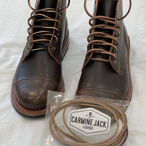 Oak Street Bootmakers Cap-toe Field Boot in Tempesti Brown Overdye Camello Asportabile