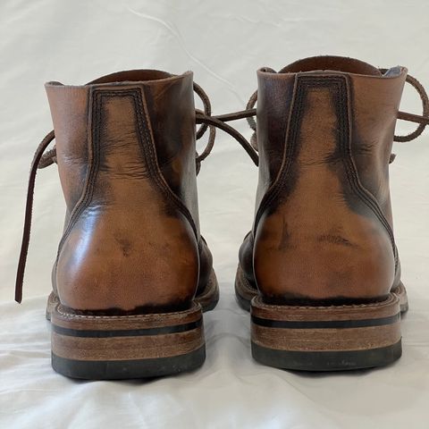 Oak Street Bootmakers Cap-toe Field Boot in Tempesti Brown Overdye Camello Asportabile