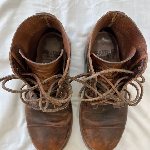 Oak Street Bootmakers Cap-toe Field Boot in Tempesti Brown Overdye Camello Asportabile
