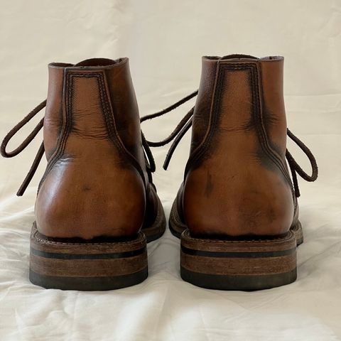 Oak Street Bootmakers Cap-toe Field Boot in Tempesti Brown Overdye Camello Asportabile